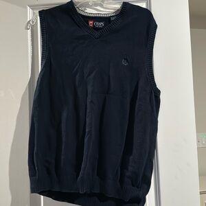 Men’s medium navy blue “Chaps” sweater v-neck vest